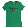 San Antonio Beer Women's T-Shirt-Kelly Green-Allegiant Goods Co. Vintage Sports Apparel