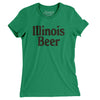 Illinois Beer Women's T-Shirt-Kelly Green-Allegiant Goods Co. Vintage Sports Apparel