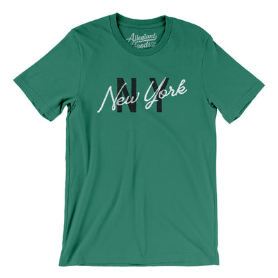 New York Ny Overprinted Men/Unisex T-Shirt-Kelly-Allegiant Goods Co. Vintage Sports Apparel