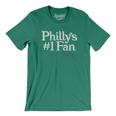 Philly's Number 1 Fan Men/Unisex T-Shirt-Kelly-Allegiant Goods Co. Vintage Sports Apparel