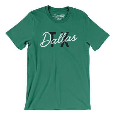 Dallas Tx Overprinted Men/Unisex T-Shirt-Kelly-Allegiant Goods Co. Vintage Sports Apparel