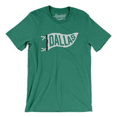 Dallas Pennant Men/Unisex T-Shirt-Kelly-Allegiant Goods Co. Vintage Sports Apparel