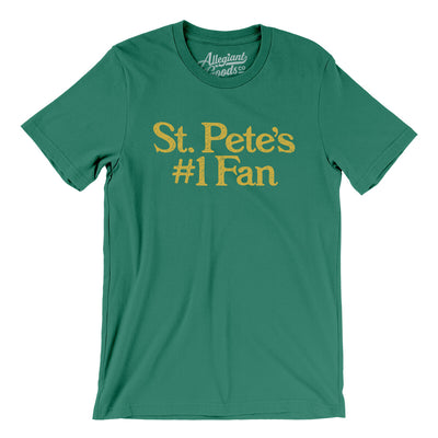 St Pete's Number 1 Fan Men/Unisex T-Shirt-Kelly-Allegiant Goods Co. Vintage Sports Apparel