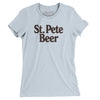 St. Pete Beer Women's T-Shirt-Light Blue-Allegiant Goods Co. Vintage Sports Apparel