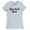 New York Beer Women's T-Shirt-Light Blue-Allegiant Goods Co. Vintage Sports Apparel