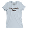 San Antonio Beer Women's T-Shirt-Light Blue-Allegiant Goods Co. Vintage Sports Apparel