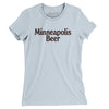 Minneapolis Beer Women's T-Shirt-Light Blue-Allegiant Goods Co. Vintage Sports Apparel