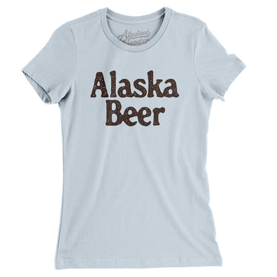 Alaska Beer Women's T-Shirt-Light Blue-Allegiant Goods Co. Vintage Sports Apparel