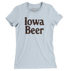 Iowa Beer Women's T-Shirt-Light Blue-Allegiant Goods Co. Vintage Sports Apparel