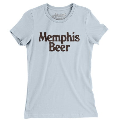 Memphis Beer Women's T-Shirt-Light Blue-Allegiant Goods Co. Vintage Sports Apparel