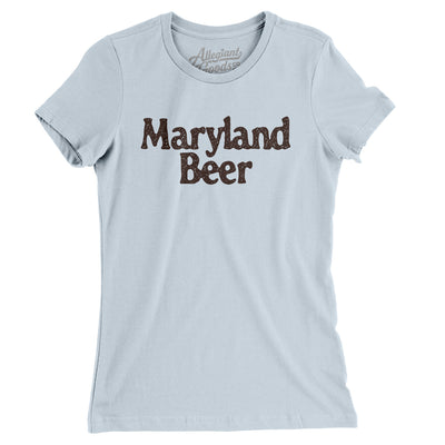 Maryland Beer Women's T-Shirt-Light Blue-Allegiant Goods Co. Vintage Sports Apparel