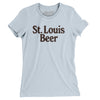 St. Louis Beer Women's T-Shirt-Light Blue-Allegiant Goods Co. Vintage Sports Apparel