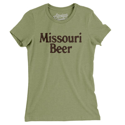 Missouri Beer Women's T-Shirt-Light Olive-Allegiant Goods Co. Vintage Sports Apparel