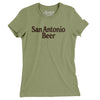 San Antonio Beer Women's T-Shirt-Light Olive-Allegiant Goods Co. Vintage Sports Apparel