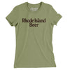 Rhode Island Beer Women's T-Shirt-Light Olive-Allegiant Goods Co. Vintage Sports Apparel