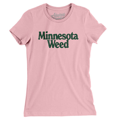 Minnesota Weed Women's T-Shirt-Light Pink-Allegiant Goods Co. Vintage Sports Apparel