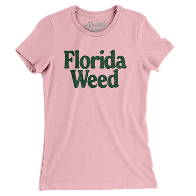 Florida Weed Women's T-Shirt-Light Pink-Allegiant Goods Co. Vintage Sports Apparel