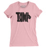 Iowa State Shape Text Women's T-Shirt-Light Pink-Allegiant Goods Co. Vintage Sports Apparel