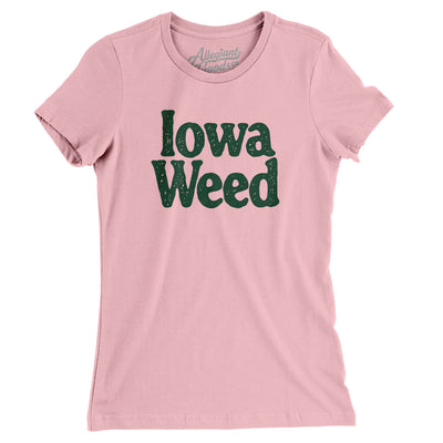 Iowa Weed Women's T-Shirt-Light Pink-Allegiant Goods Co. Vintage Sports Apparel