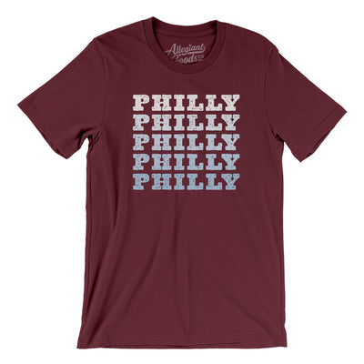 Philly Repeat Men/Unisex T-Shirt-Maroon-Allegiant Goods Co. Vintage Sports Apparel