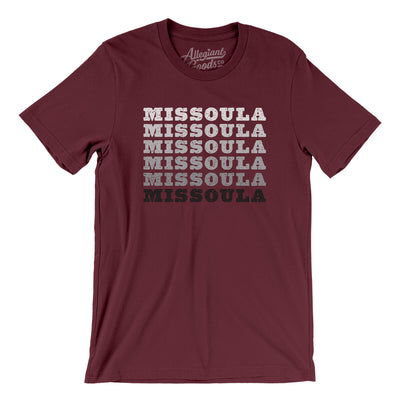 Missoula Repeat Men/Unisex T-Shirt-Maroon-Allegiant Goods Co. Vintage Sports Apparel