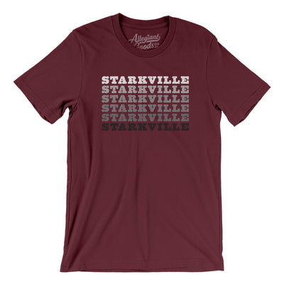 Starkville Repeat Men/Unisex T-Shirt-Maroon-Allegiant Goods Co. Vintage Sports Apparel