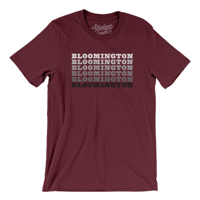 Bloomington Repeat Men/Unisex T-Shirt-Maroon-Allegiant Goods Co. Vintage Sports Apparel