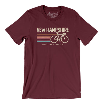 New Hampshire Cycling Men/Unisex T-Shirt-Maroon-Allegiant Goods Co. Vintage Sports Apparel