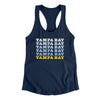 Tampa Bay Repeat Women's Racerback Tank-Midnight Navy-Allegiant Goods Co. Vintage Sports Apparel