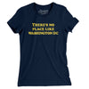 There's No Place Like Washington Dc Women's T-Shirt-Midnight Navy-Allegiant Goods Co. Vintage Sports Apparel