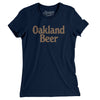 Oakland Beer Women's T-Shirt-Midnight Navy-Allegiant Goods Co. Vintage Sports Apparel