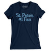 St Pete's Number 1 Fan Women's T-Shirt-Midnight Navy-Allegiant Goods Co. Vintage Sports Apparel