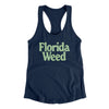 Florida Weed Women's Racerback Tank-Midnight Navy-Allegiant Goods Co. Vintage Sports Apparel