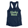 Alaska Weed Women's Racerback Tank-Midnight Navy-Allegiant Goods Co. Vintage Sports Apparel