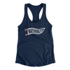 Washington Pennant Women's Racerback Tank-Midnight Navy-Allegiant Goods Co. Vintage Sports Apparel