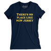 There's No Place Like New Jersey Women's T-Shirt-Midnight Navy-Allegiant Goods Co. Vintage Sports Apparel