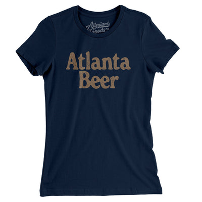 Atlanta Beer Women's T-Shirt-Midnight Navy-Allegiant Goods Co. Vintage Sports Apparel