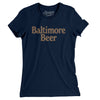 Baltimore Beer Women's T-Shirt-Midnight Navy-Allegiant Goods Co. Vintage Sports Apparel