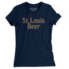 St. Louis Beer Women's T-Shirt-Midnight Navy-Allegiant Goods Co. Vintage Sports Apparel