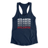 Atlanta Repeat Women's Racerback Tank-Midnight Navy-Allegiant Goods Co. Vintage Sports Apparel