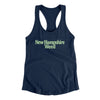 New Hampshire Weed Women's Racerback Tank-Midnight Navy-Allegiant Goods Co. Vintage Sports Apparel