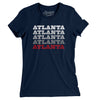 Atlanta Repeat Women's T-Shirt-Midnight Navy-Allegiant Goods Co. Vintage Sports Apparel