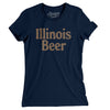 Illinois Beer Women's T-Shirt-Midnight Navy-Allegiant Goods Co. Vintage Sports Apparel