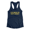 I've Been To New Jersey Women's Racerback Tank-Midnight Navy-Allegiant Goods Co. Vintage Sports Apparel