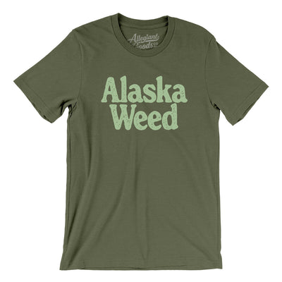 Alaska Weed Men/Unisex T-Shirt-Military Green-Allegiant Goods Co. Vintage Sports Apparel