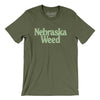 Nebraska Weed Men/Unisex T-Shirt-Military Green-Allegiant Goods Co. Vintage Sports Apparel