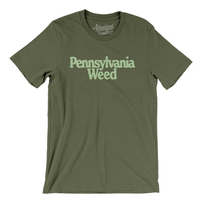 Pennsylvania Weed Men/Unisex T-Shirt-Military Green-Allegiant Goods Co. Vintage Sports Apparel