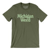 Michigan Weed Men/Unisex T-Shirt-Military Green-Allegiant Goods Co. Vintage Sports Apparel