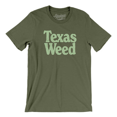 Texas Weed Men/Unisex T-Shirt-Military Green-Allegiant Goods Co. Vintage Sports Apparel