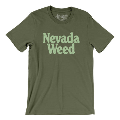 Nevada Weed Men/Unisex T-Shirt-Military Green-Allegiant Goods Co. Vintage Sports Apparel